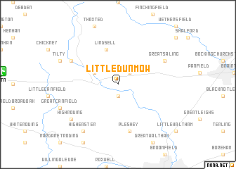 map of Little Dunmow