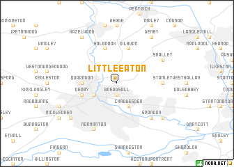 map of Little Eaton