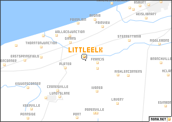 map of Little Elk