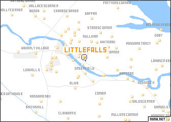 map of Little Falls