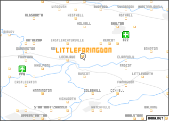 map of Little Faringdon