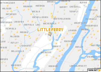 map of Little Ferry