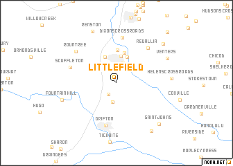 map of Littlefield
