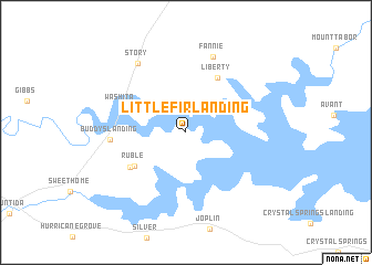 map of Little Fir Landing