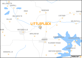 map of Little Flock