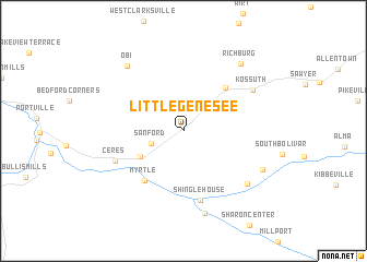 map of Little Genesee