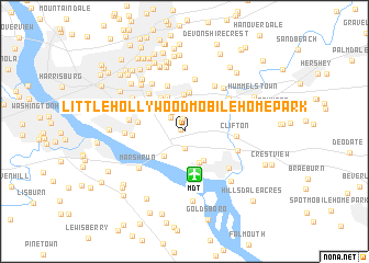 map of Little Hollywood Mobile Home Park