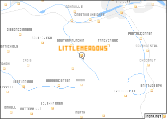 map of Little Meadows