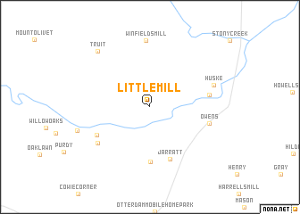 map of Little Mill