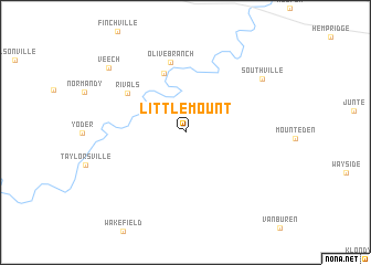 map of Little Mount