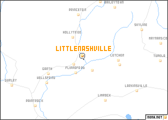 map of Little Nashville
