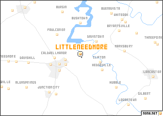 map of Little Needmore