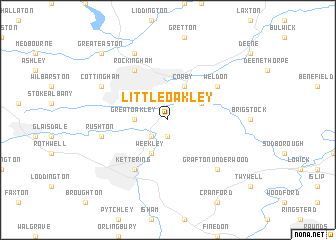 map of Little Oakley