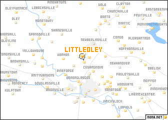 map of Little Oley