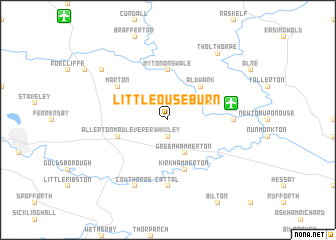 map of Little Ouseburn