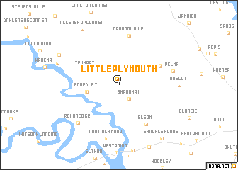 map of Little Plymouth