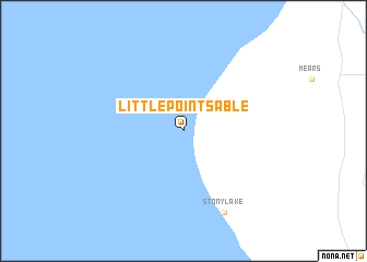 map of Little Point Sable