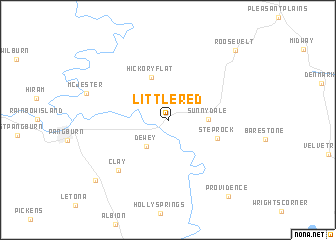 map of Little Red