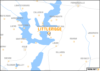 map of Little Ridge