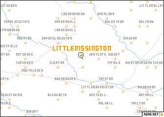 map of Little Rissington