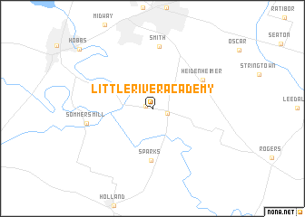 map of Little River-Academy