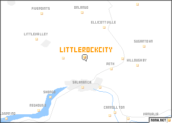 map of Little Rock City