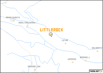 map of Little Rock