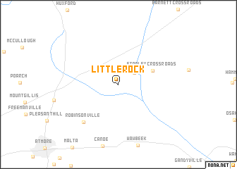 map of Little Rock