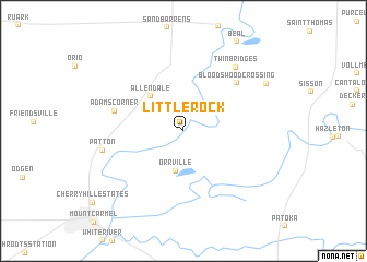 map of Little Rock