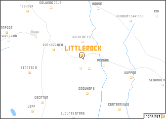 map of Little Rock