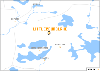 map of Little Round Lake