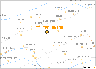 map of Little Roundtop