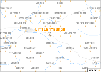 map of Little Ryburgh