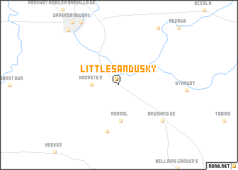 map of Little Sandusky
