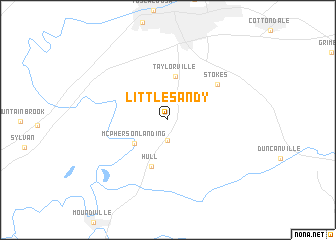 map of Little Sandy