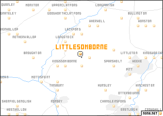 map of Little Somborne