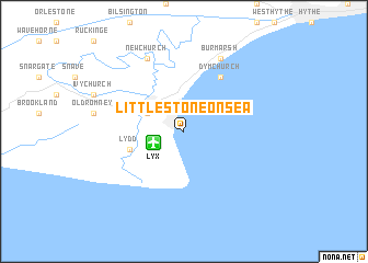 map of Littlestone-on-Sea