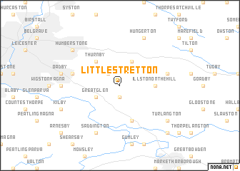 map of Little Stretton