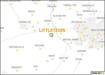 map of Little Texas