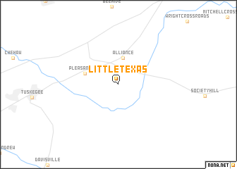 map of Little Texas