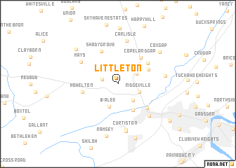 map of Littleton