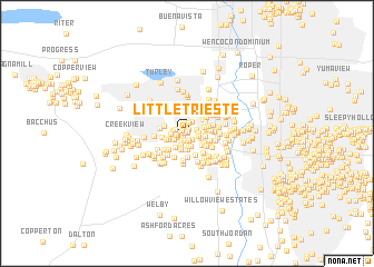 map of Little Trieste