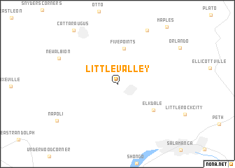 map of Little Valley