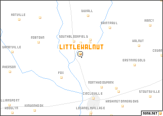 map of Little Walnut