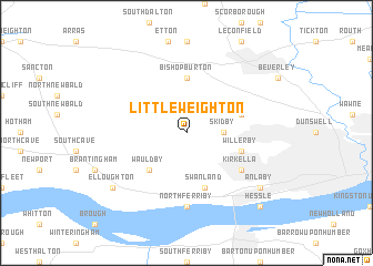 map of Little Weighton