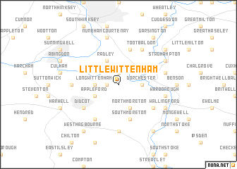 map of Little Wittenham