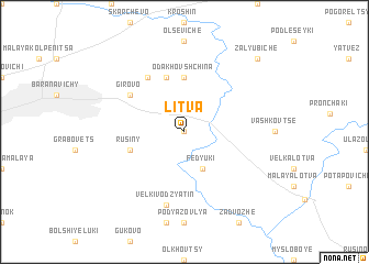 map of Litva