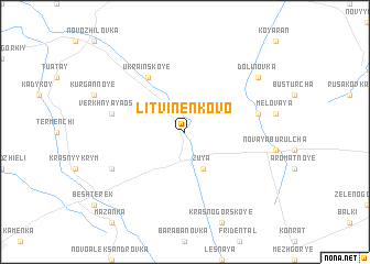 map of Litvinenkovo