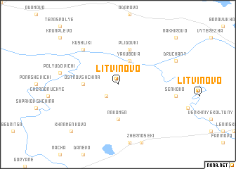 map of Litvinovo