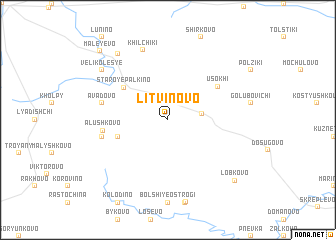 map of Litvinovo